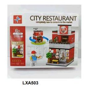 City Restaurant Construction Bricks